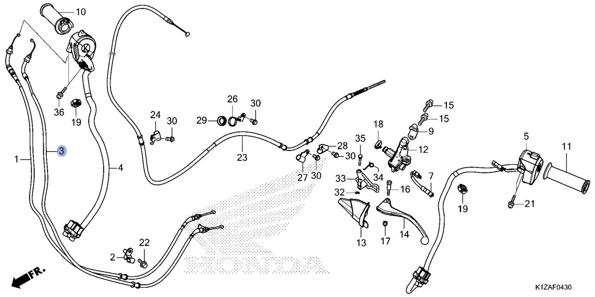 Honda OEM part 17920-K1Y-DC1