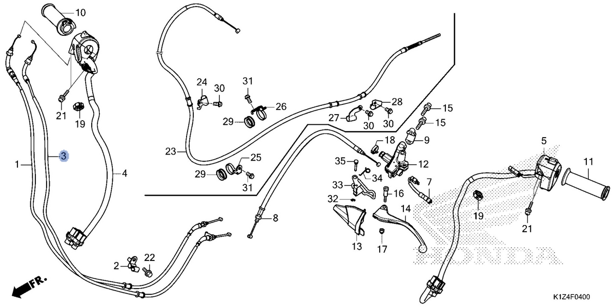Honda OEM part 17920-K1Z-J11