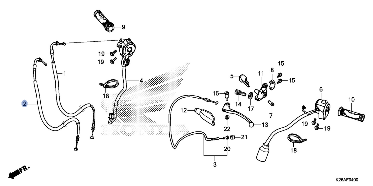 Honda OEM part 17920-K26-B01