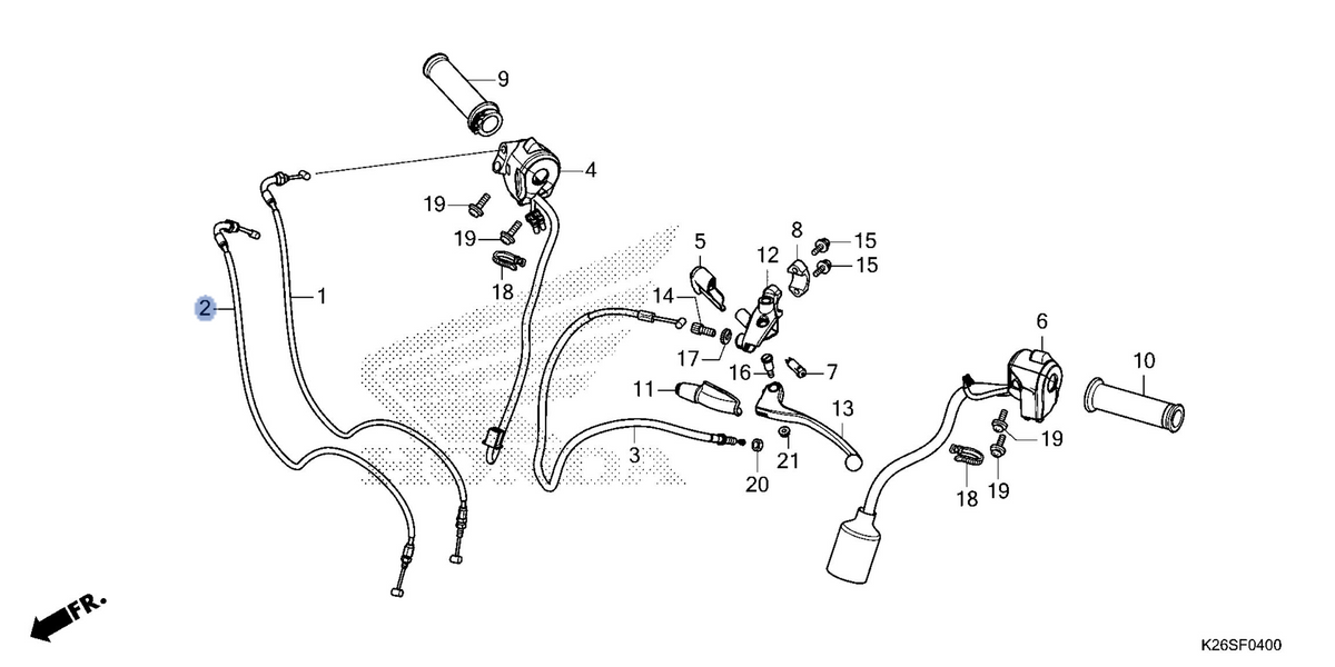Honda OEM part 17920-K26-M01
