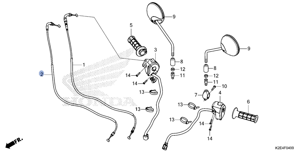 Honda OEM part 17920-K2E-T01