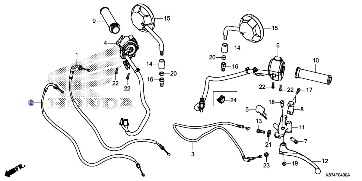 Honda OEM part 17920-K87-A01