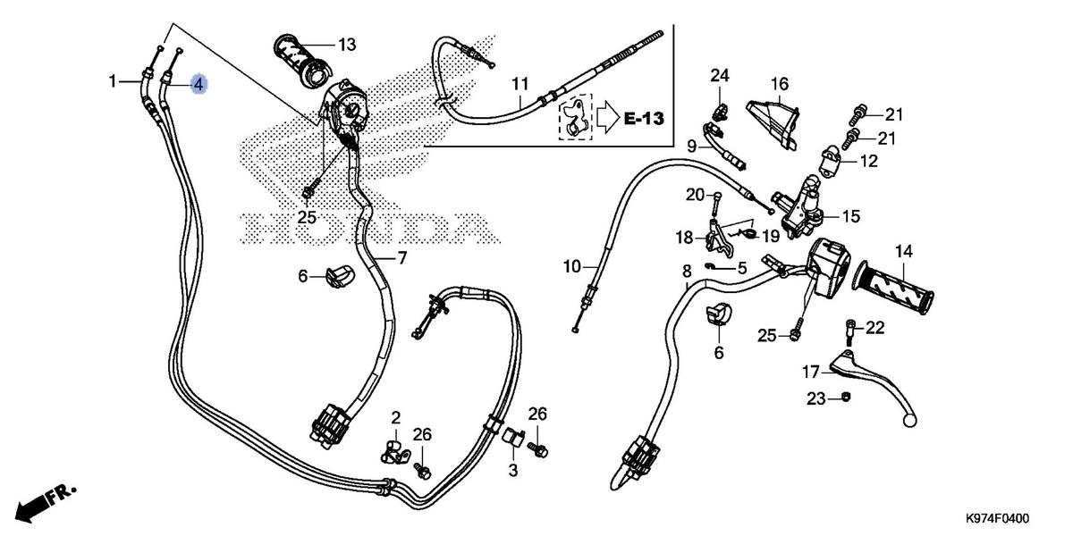 Honda OEM part 17920-K97-T01