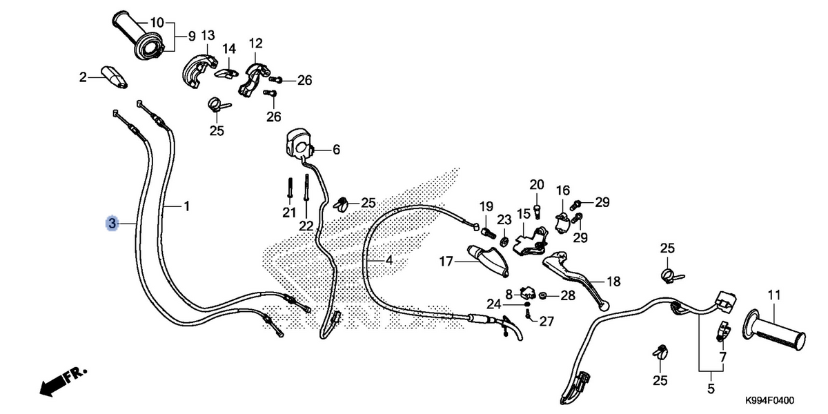 Honda OEM part 17920-K99-A01