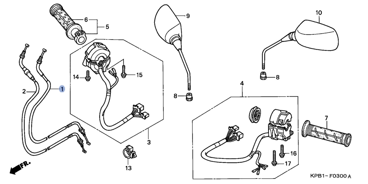 Honda OEM part 17920-KPB-010
