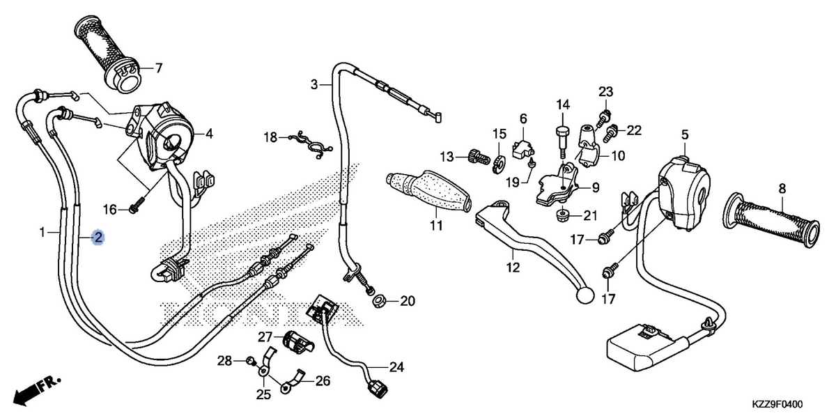 Honda OEM part 17920-KZZ-J00