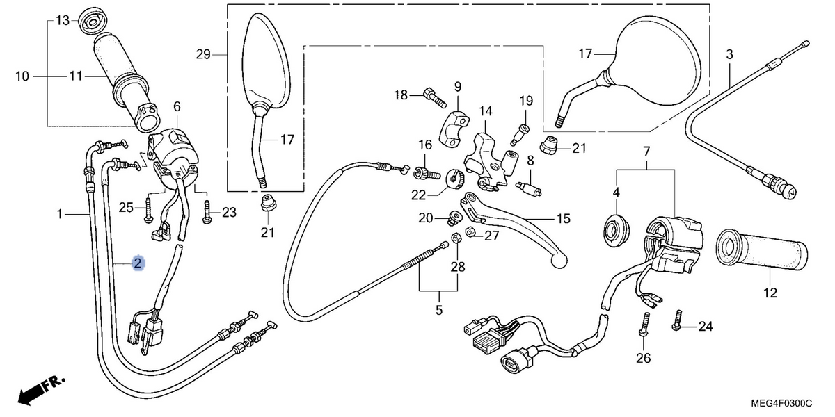 Honda OEM part 17920-MEG-000