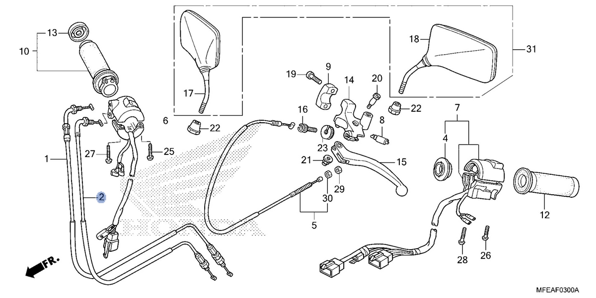 Honda OEM part 17920-MFE-640