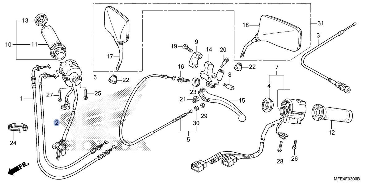 Honda OEM part 17920-MFE-670