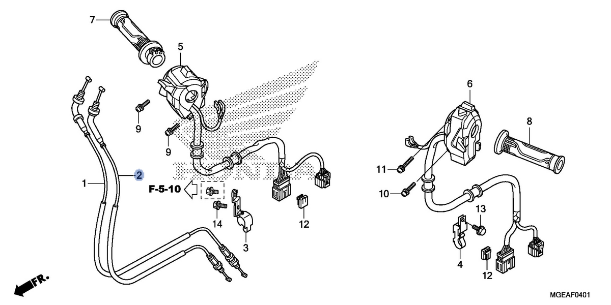 Honda OEM part 17920-MGE-D00