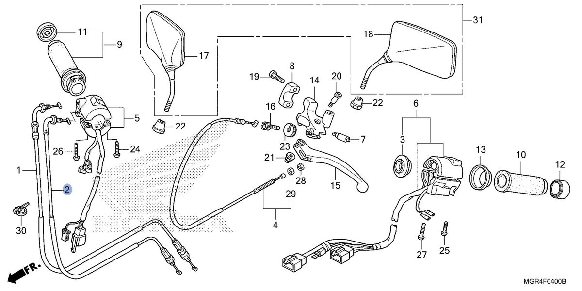 Honda OEM part 17920-MGR-671