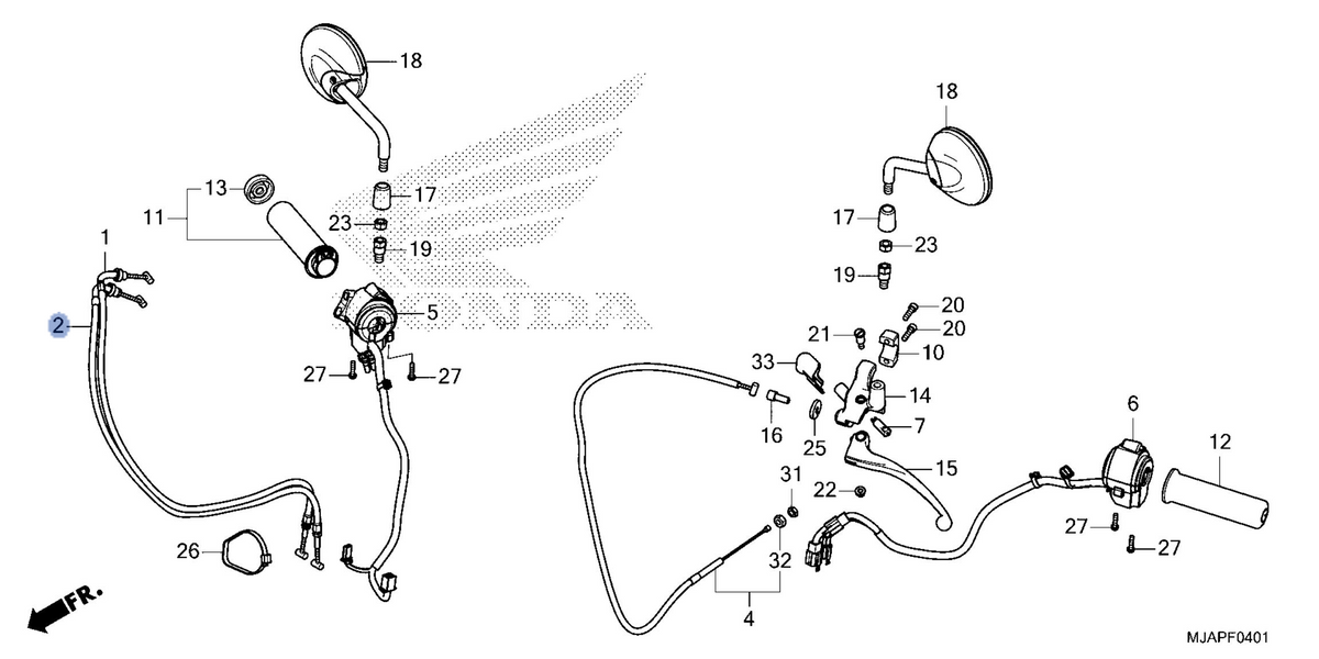 Honda OEM part 17920-MJA-AT1