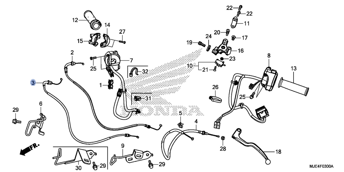 Honda OEM part 17920-MJE-D01