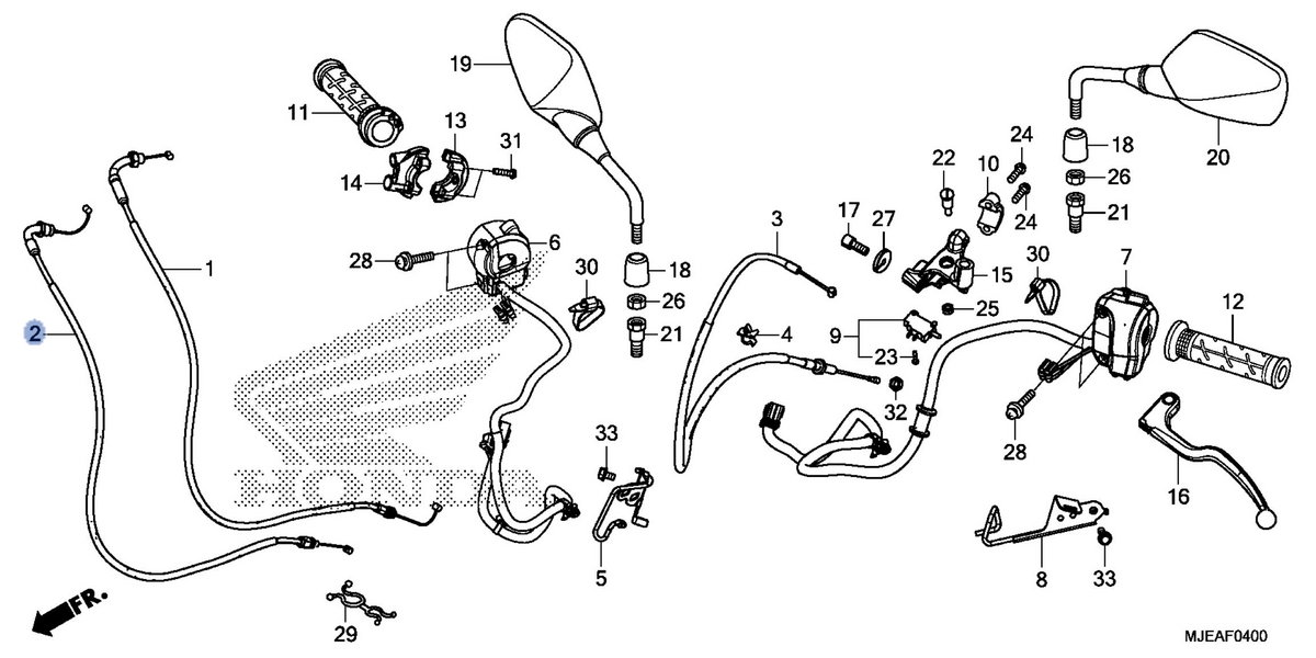 Honda OEM part 17920-MJE-DF1