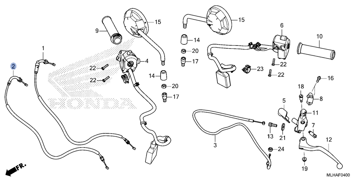 Honda OEM part 17920-MLH-D40