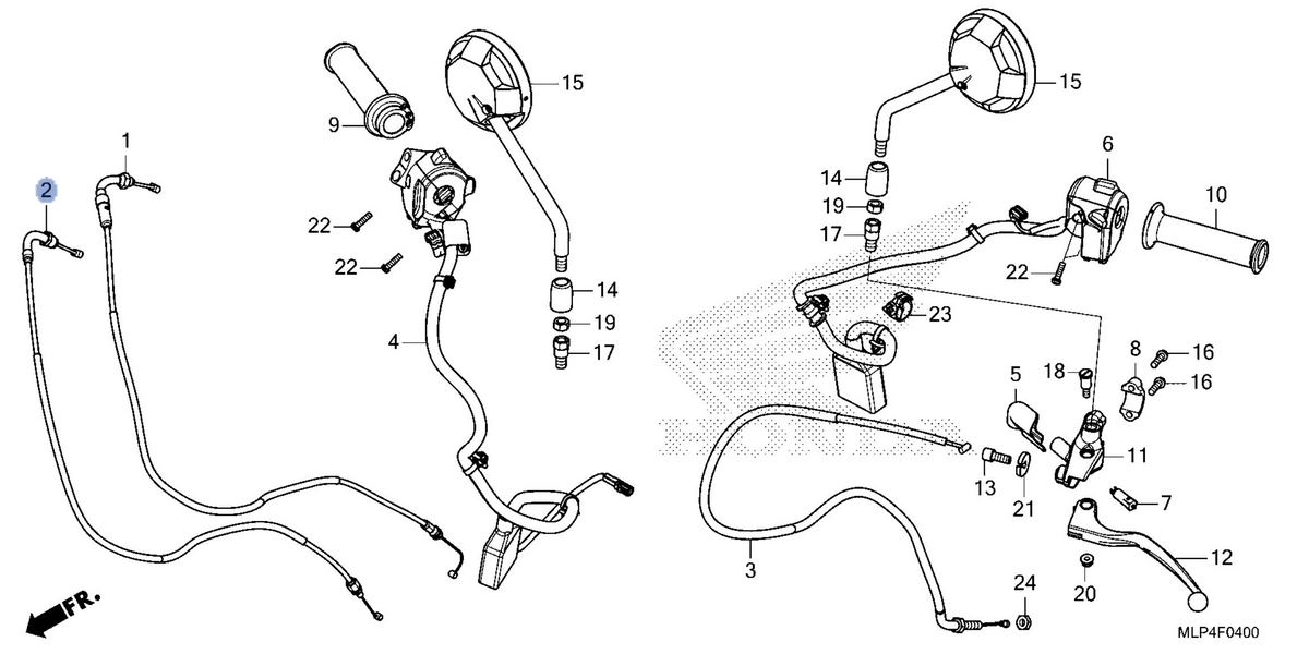 Honda OEM part 17920-MLP-AA1