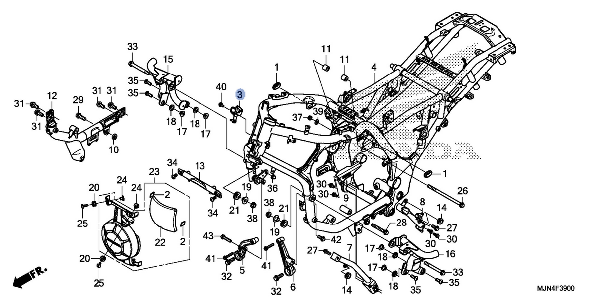 Honda OEM part 17921-MJN-A00