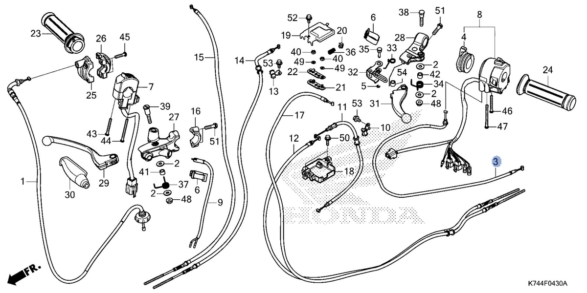 Honda OEM part 17950-K74-A01
