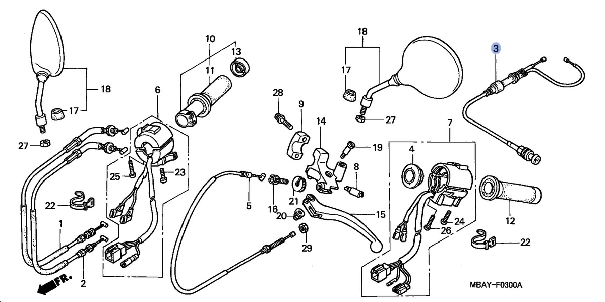 Honda OEM part 17950-MBA-000