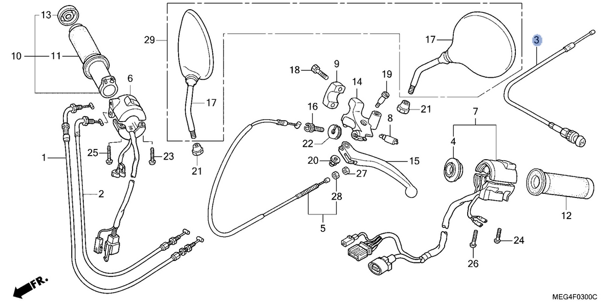 Honda OEM part 17950-MEG-000