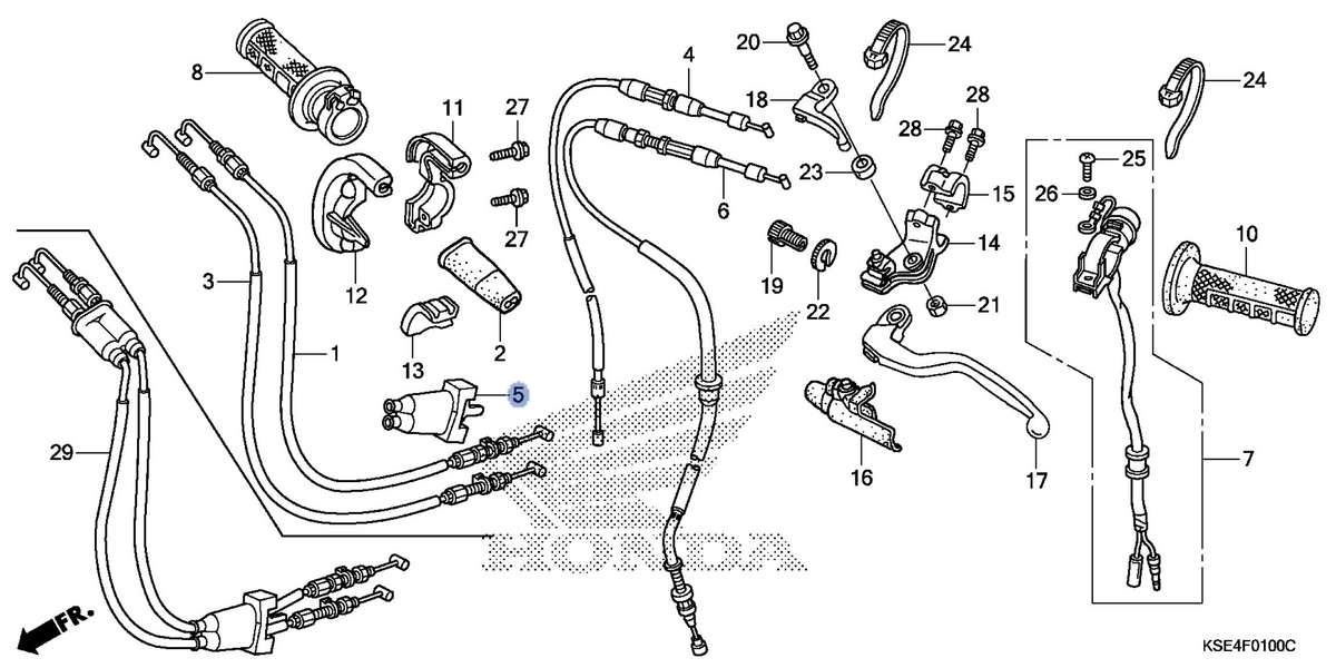 Honda OEM part 17960-KSE-000