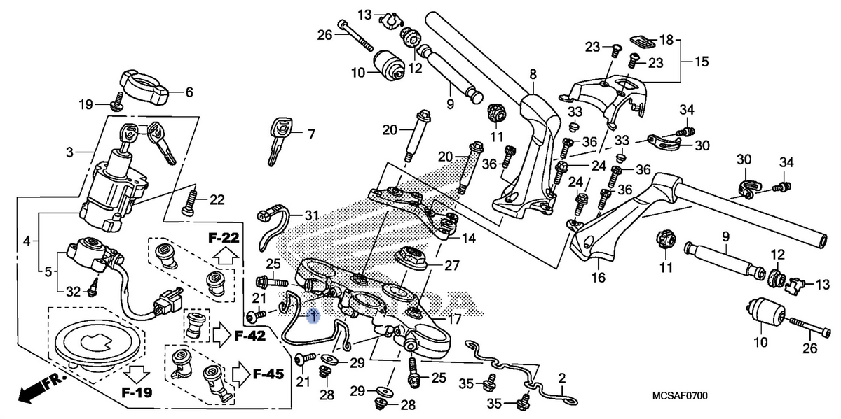 Honda OEM part 17970-MCS-G00