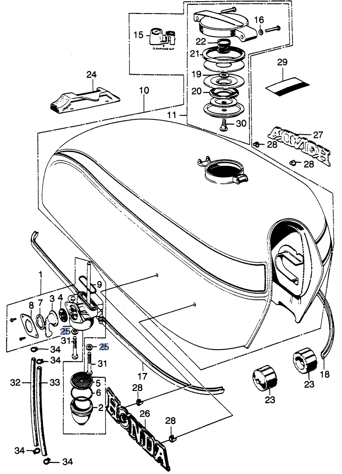 Honda OEM part 17993-250-000