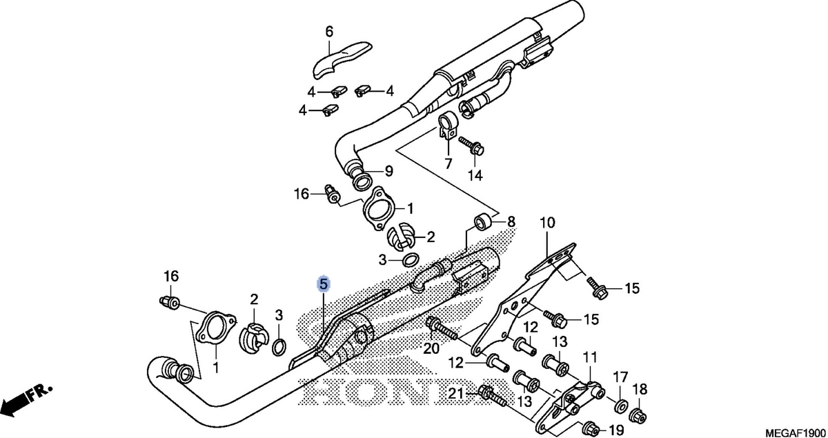 Honda OEM part 18010-MFE-770
