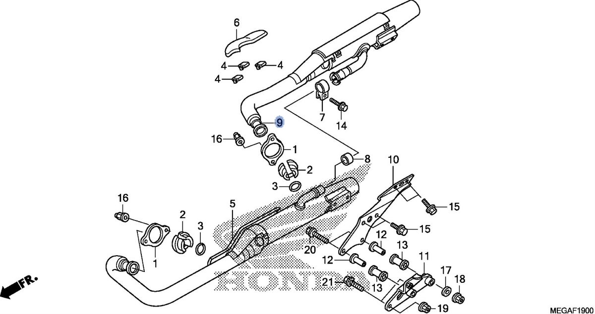 Honda OEM part 18020-MFE-770