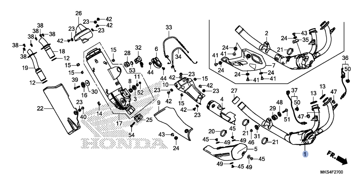 Honda OEM part 18100-MKS-A00