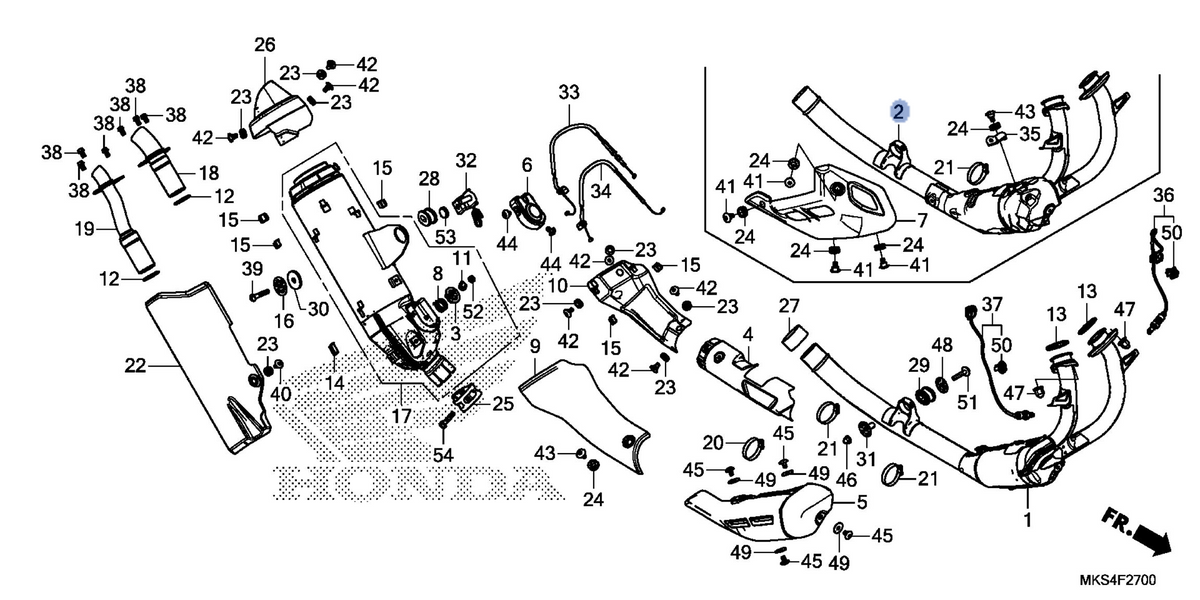 Honda OEM part 18100-MKS-AT0