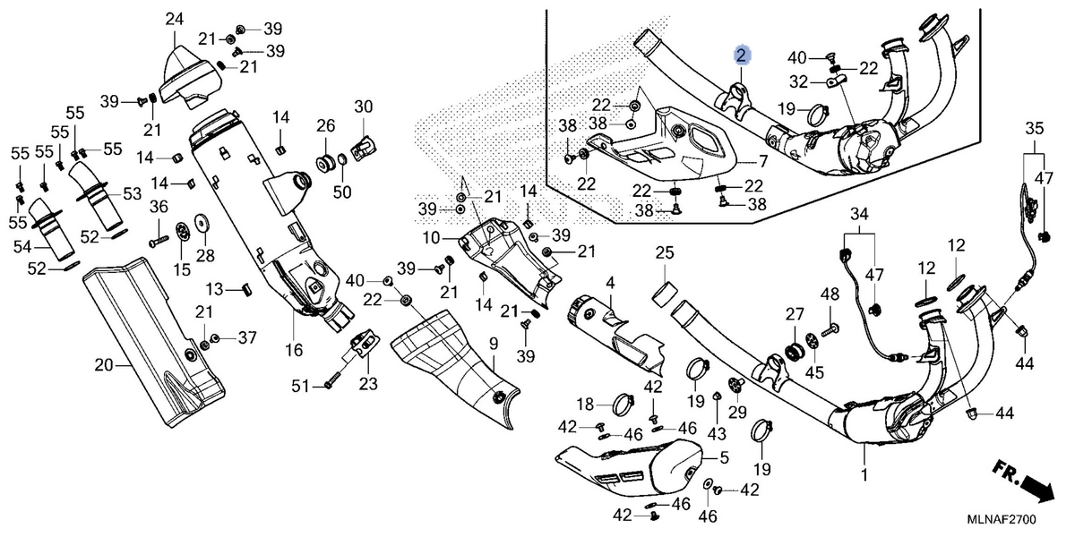 Honda OEM part 18100-MLN-LQ0