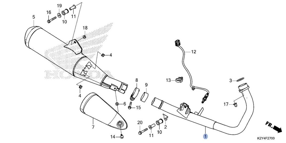 Honda OEM part 18150-K87-A00