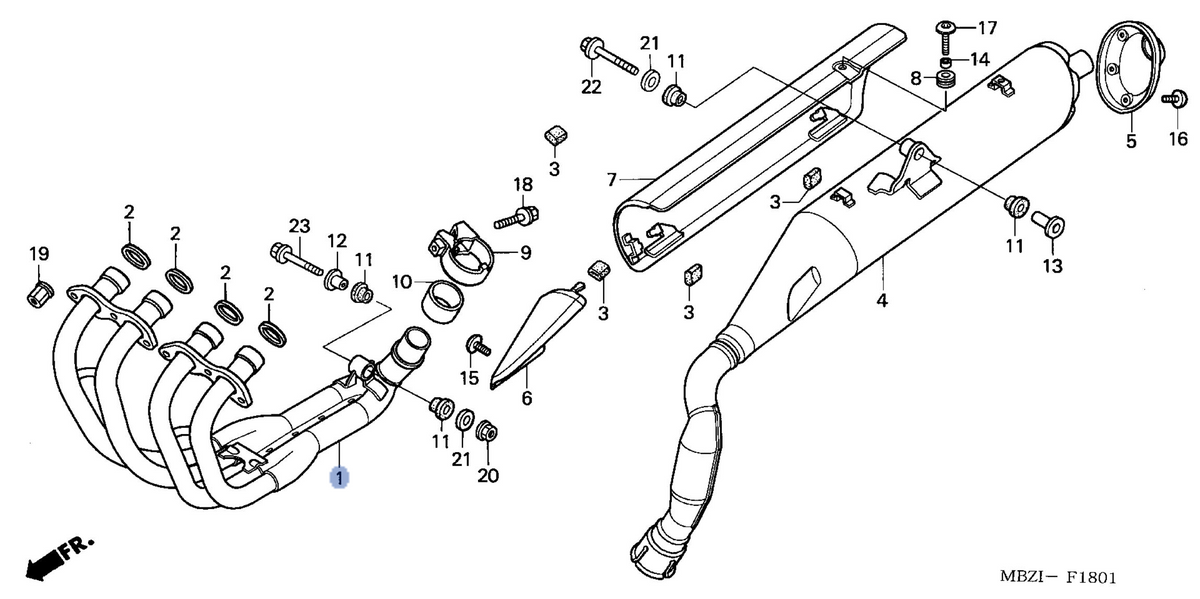 Honda OEM part 18150-MBZ-C50