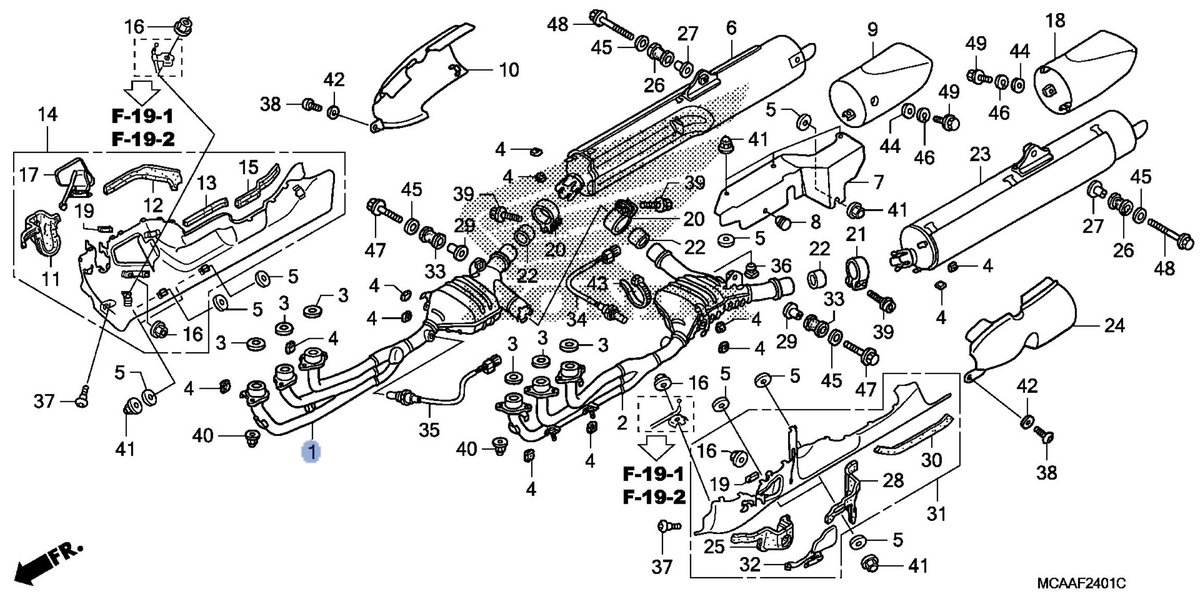 Honda OEM part 18150-MCA-H00
