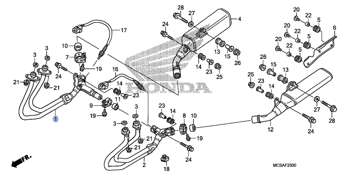 Honda OEM part 18150-MCS-G01