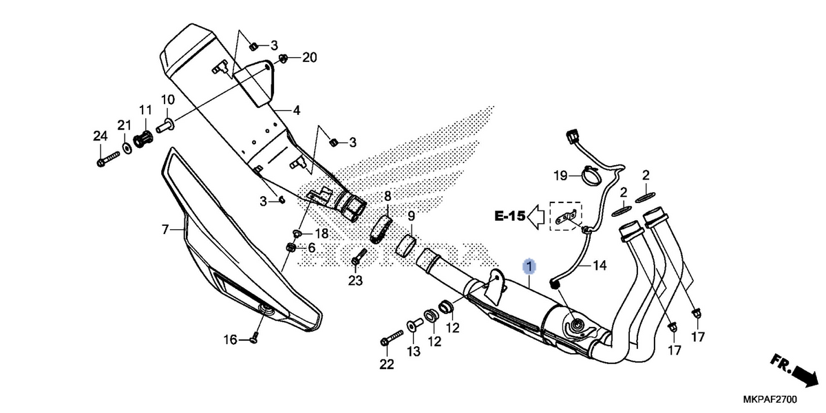 Honda OEM part 18150-MKP-AN0