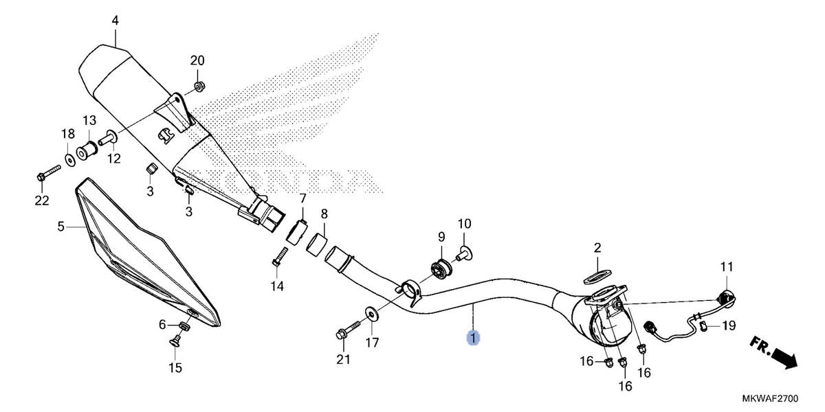 Honda OEM part 18150-MKW-G61