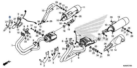 Honda OEM part 18152-MJN-A00