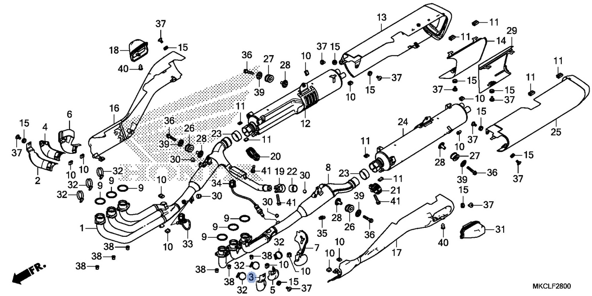 Honda OEM part 18152-MKC-A10