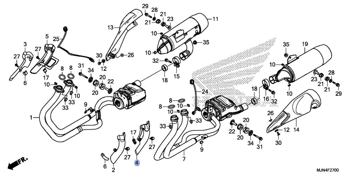 Honda OEM part 18153-MJN-A00