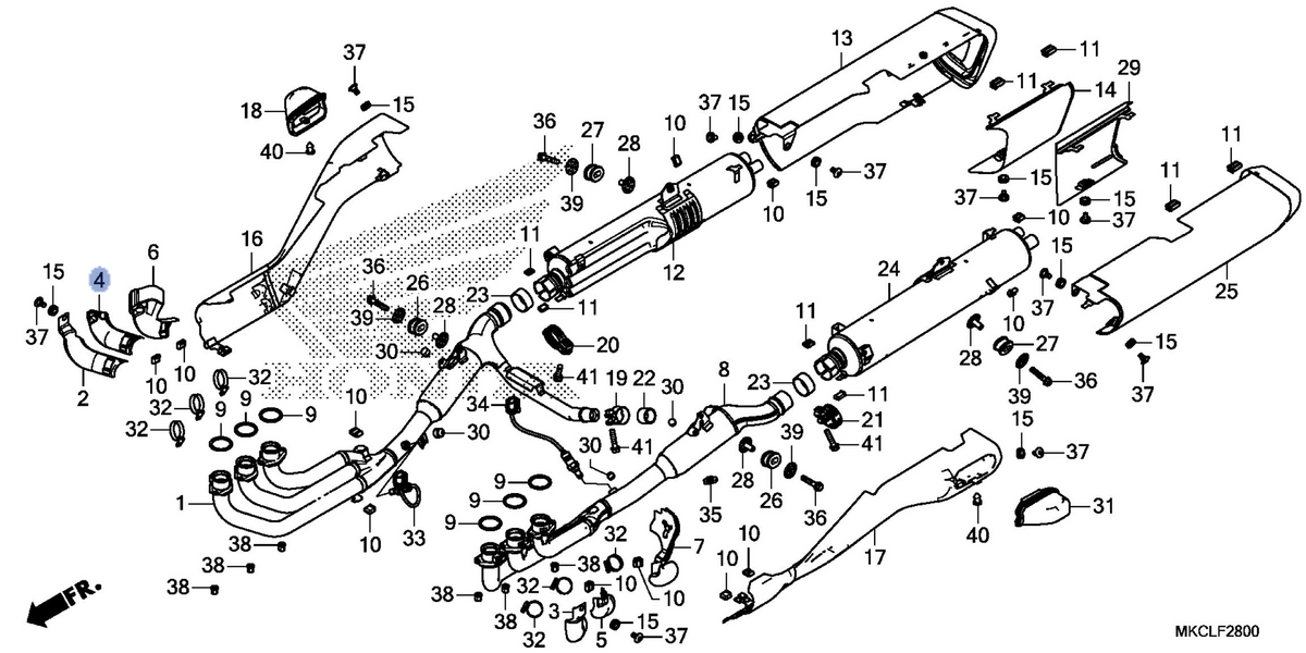 Honda OEM part 18153-MKC-A10