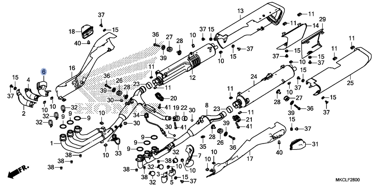 Honda OEM part 18155-MKC-A00