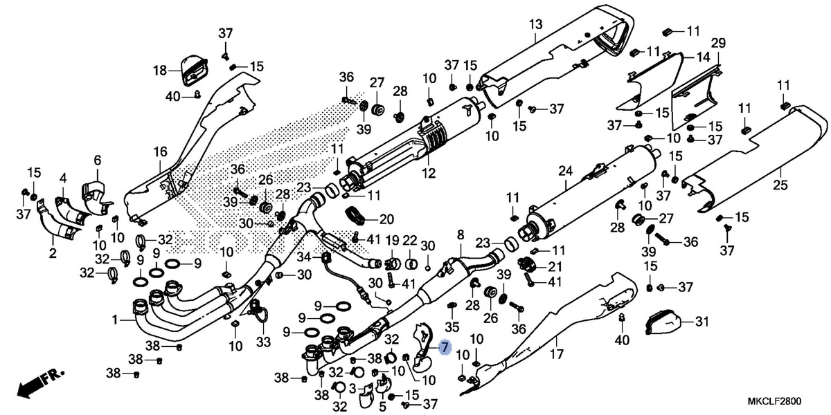 Honda OEM part 18156-MKC-A10
