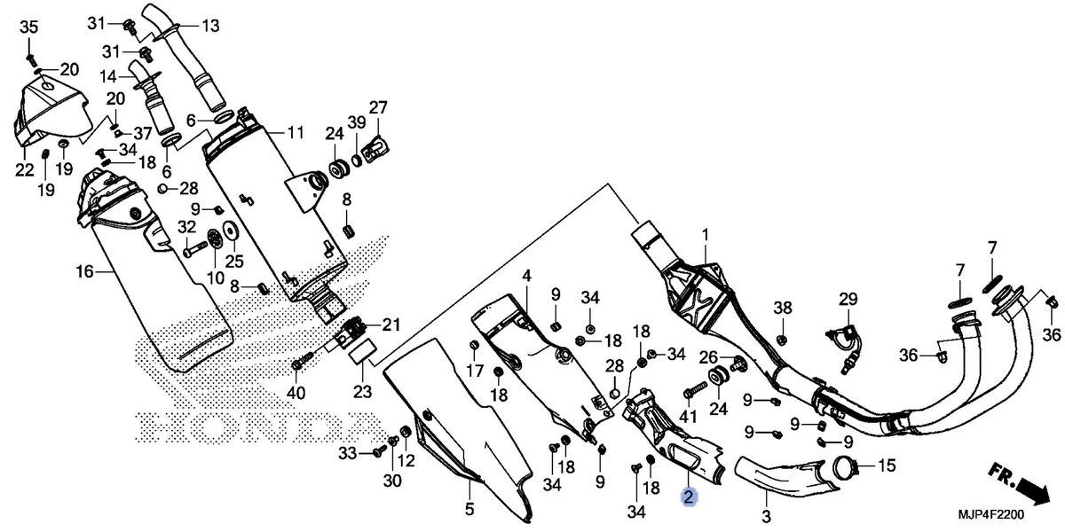 Honda OEM part 18180-MJP-G50