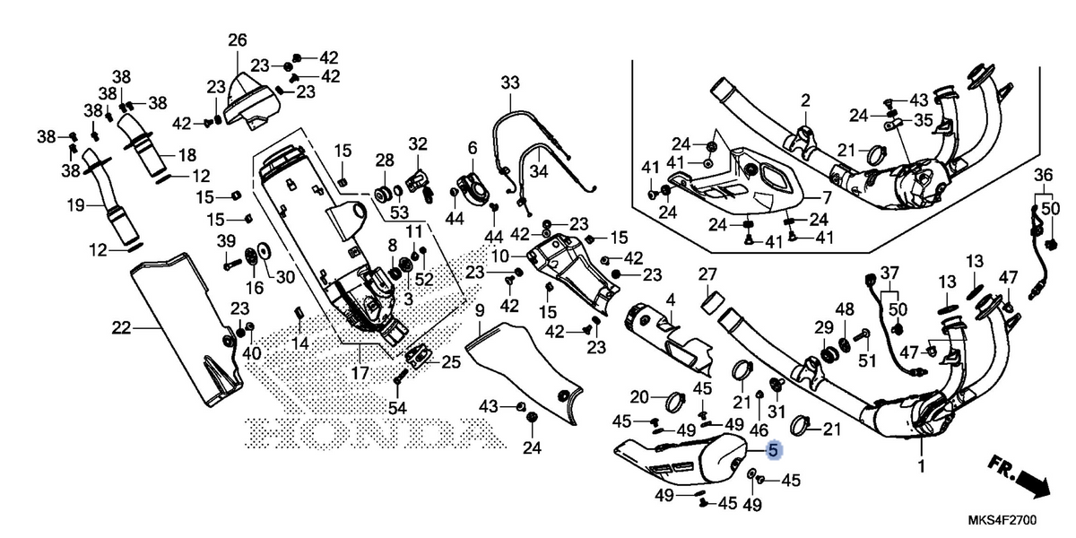Honda OEM part 18182-MKS-E00