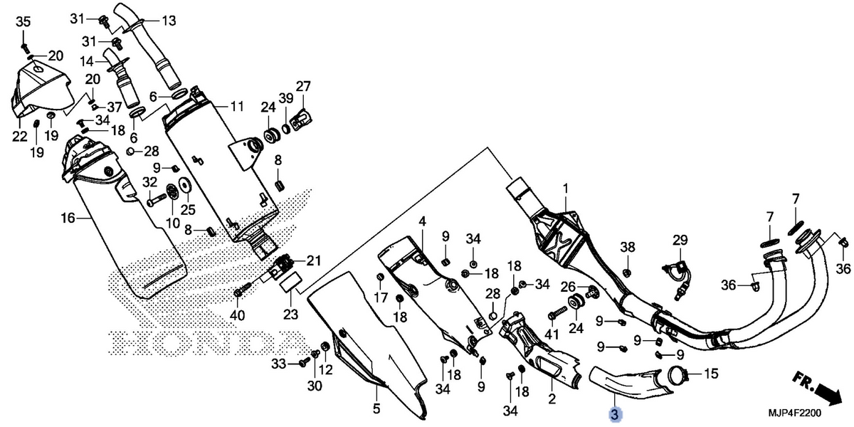 Honda OEM part 18185-MJP-G50