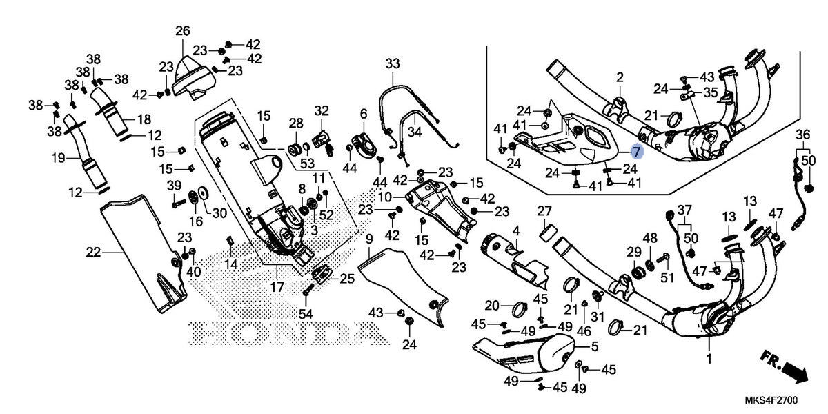 Honda OEM part 18185-MKS-E20