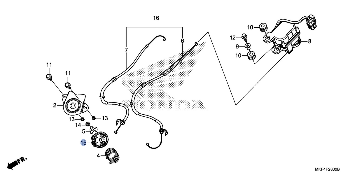 Honda OEM part 18190-MKF-D40