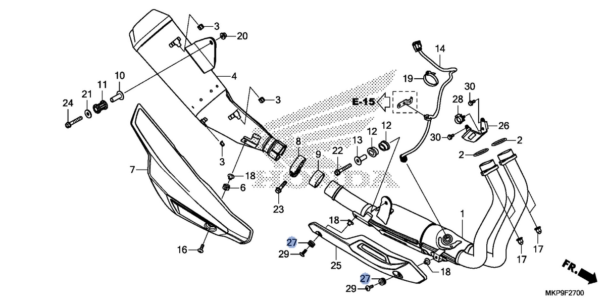 Honda OEM part 18195-MJW-J40